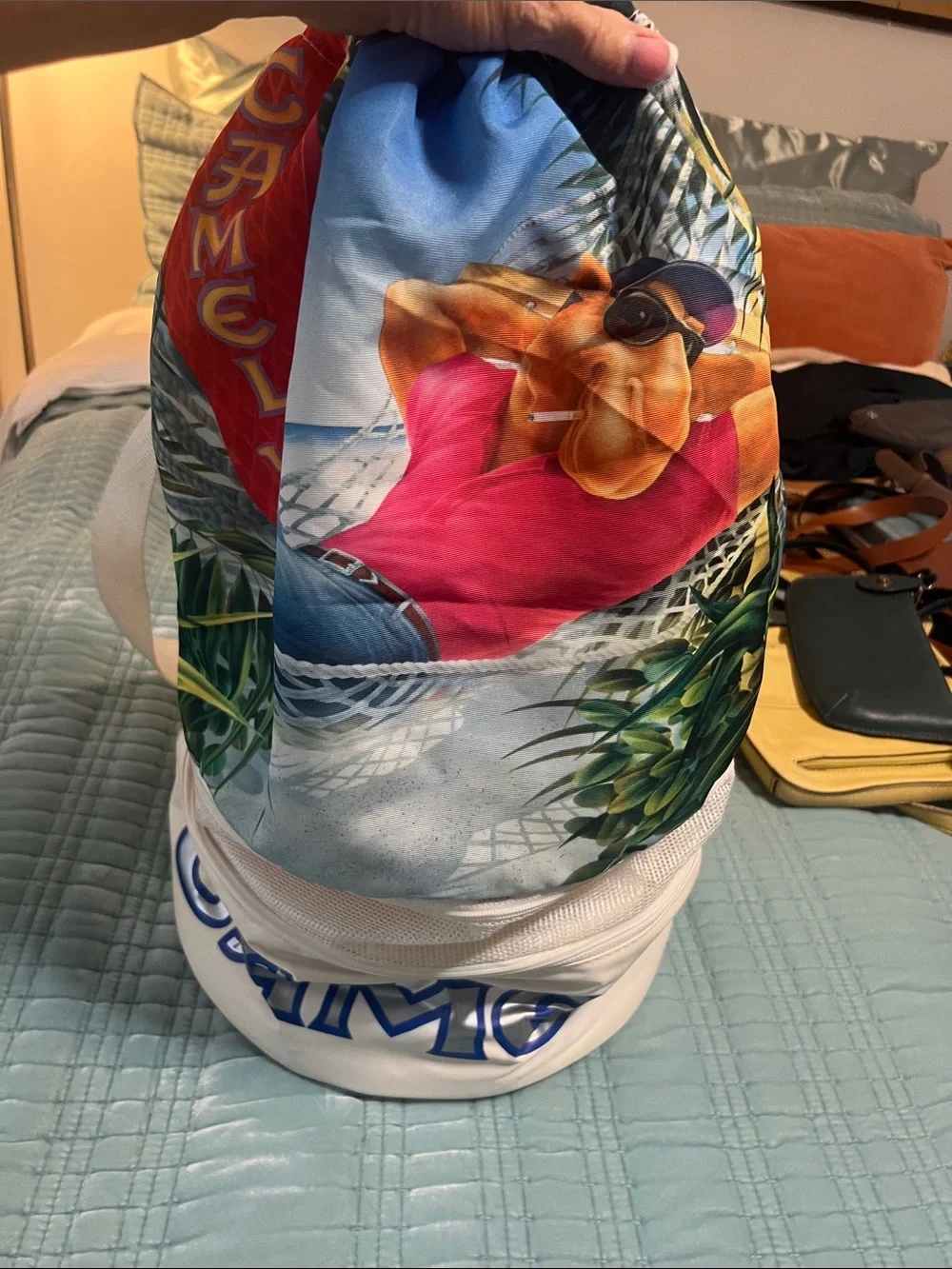 Joe camel duffel bag with cooler. Collector item.